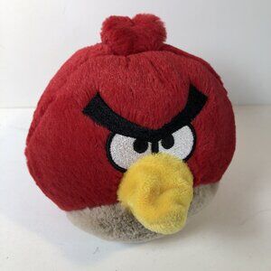 Commonwealth 5” Angry Birds Terence Red Plush Stuffed Animal - No Sound